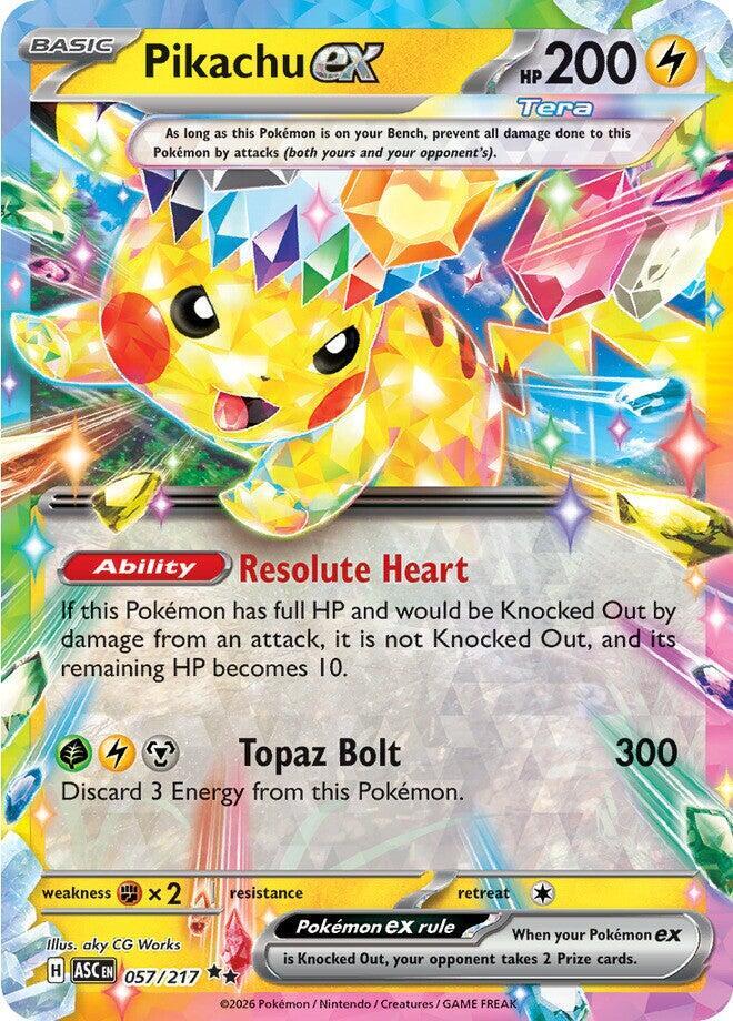#057 Pikachu EX 057/217 Double Rare