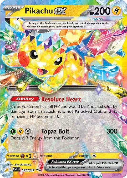 #057 Pikachu EX 057/217 Double Rare