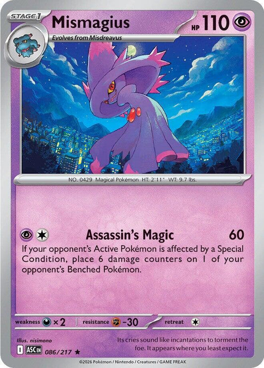 #086 Mismagius 086/217 Rare Holo