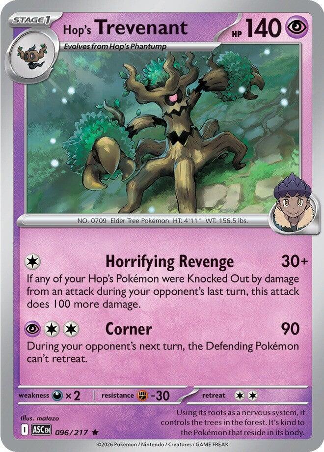 #096 Hop's Trevenant 096/217 Rare Holo