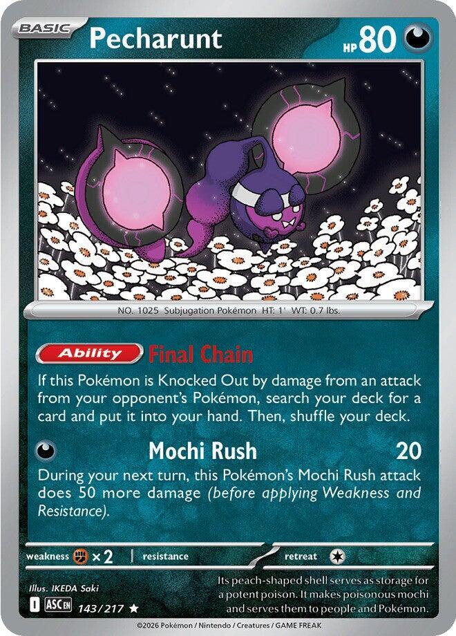 #143 Pecharunt 143/217 Rare Holo