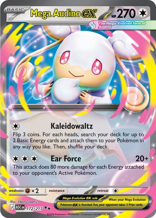 #172 Mega Audino EX 172/217 Double Rare