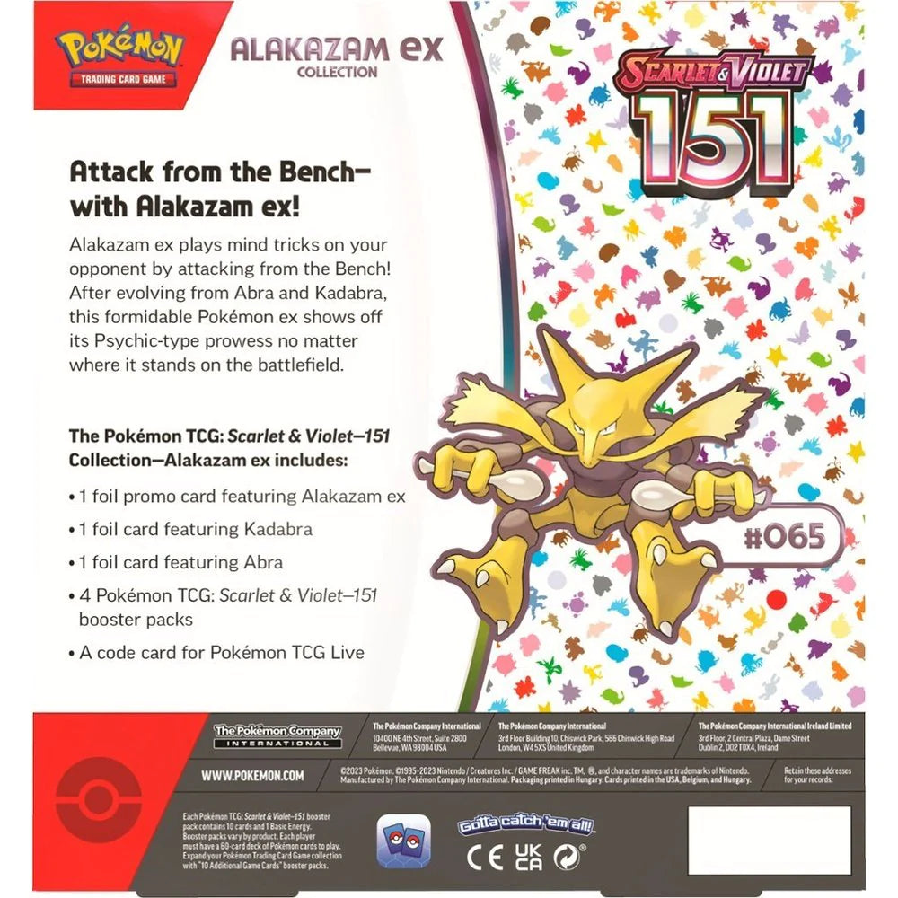 Pokémon SV3.5 Scarlet & Violet—151 Alakazam EX box