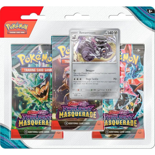 Pokémon SV6 Twilight Masquerade 3 Pack Blister Revavroom