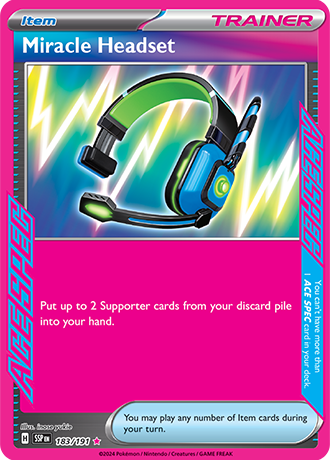 #183 Miracle Headset 183/191 ACESPEC Rare
