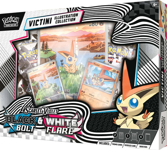 (Max 2 pr kunde) Black Bolt & White Flare Victini Illustration Collection Box