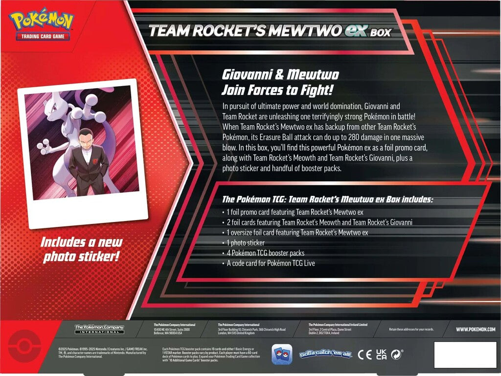 Team Rocket's Mewtwo Ex Box