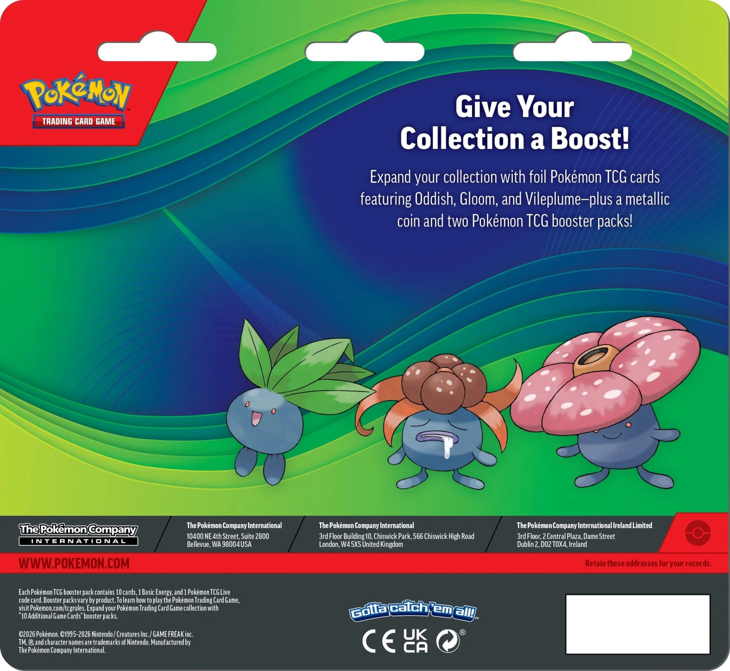 (Max 1 pr kunde) Pokémon TCG: Enhanced 2-Pack Blister (Vileplume)