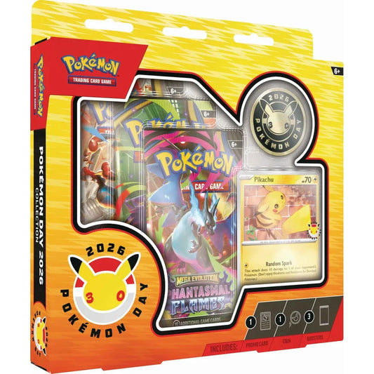 (Max 1 pr kunde, åpnes på Stream) Pokémon Day 2026 Collection Box