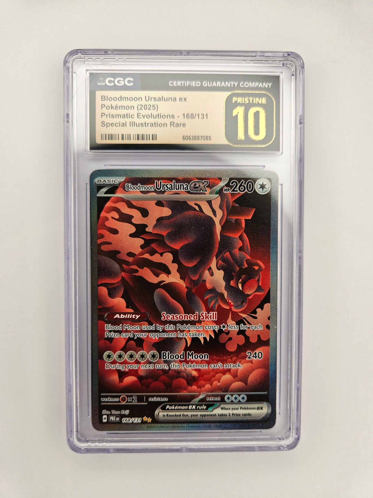 CGC Pristine 10 Bloodmoon Ursaluna EX 168/131