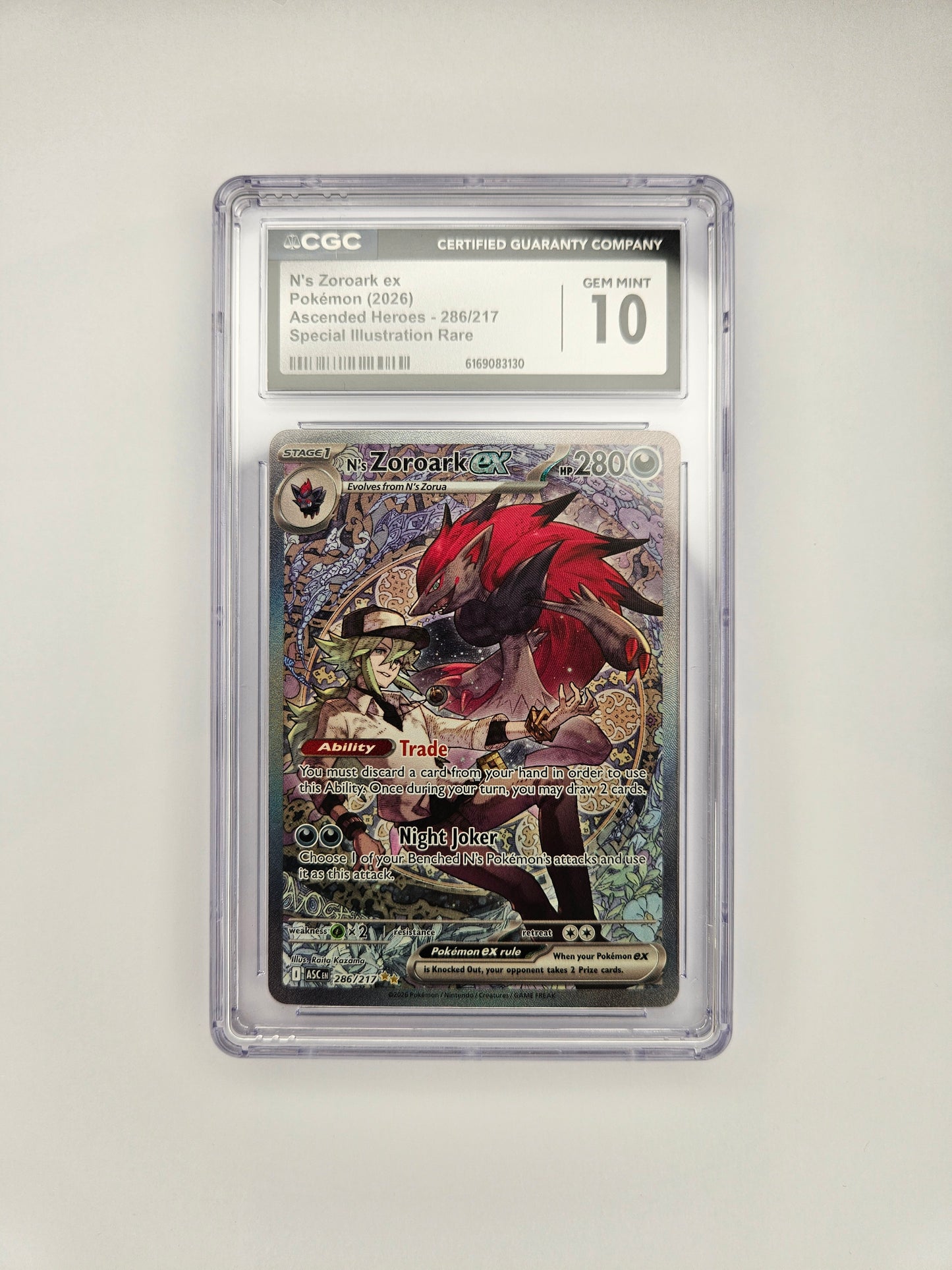 CGC 10 N's Zoroark EX 286/217