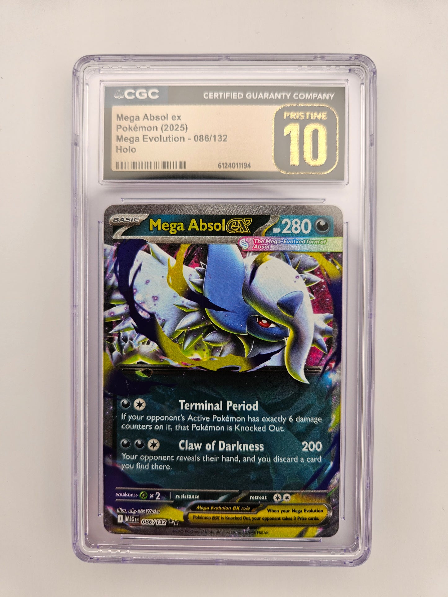 CGC Pristine 10 Mega Absol EX 086/132