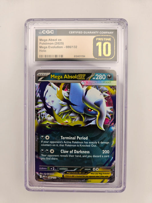 CGC Pristine 10 Mega Absol EX 086/132