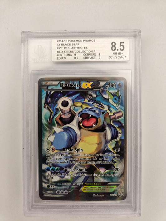Beckett 8.5 Blastoise EX XY122 Promo