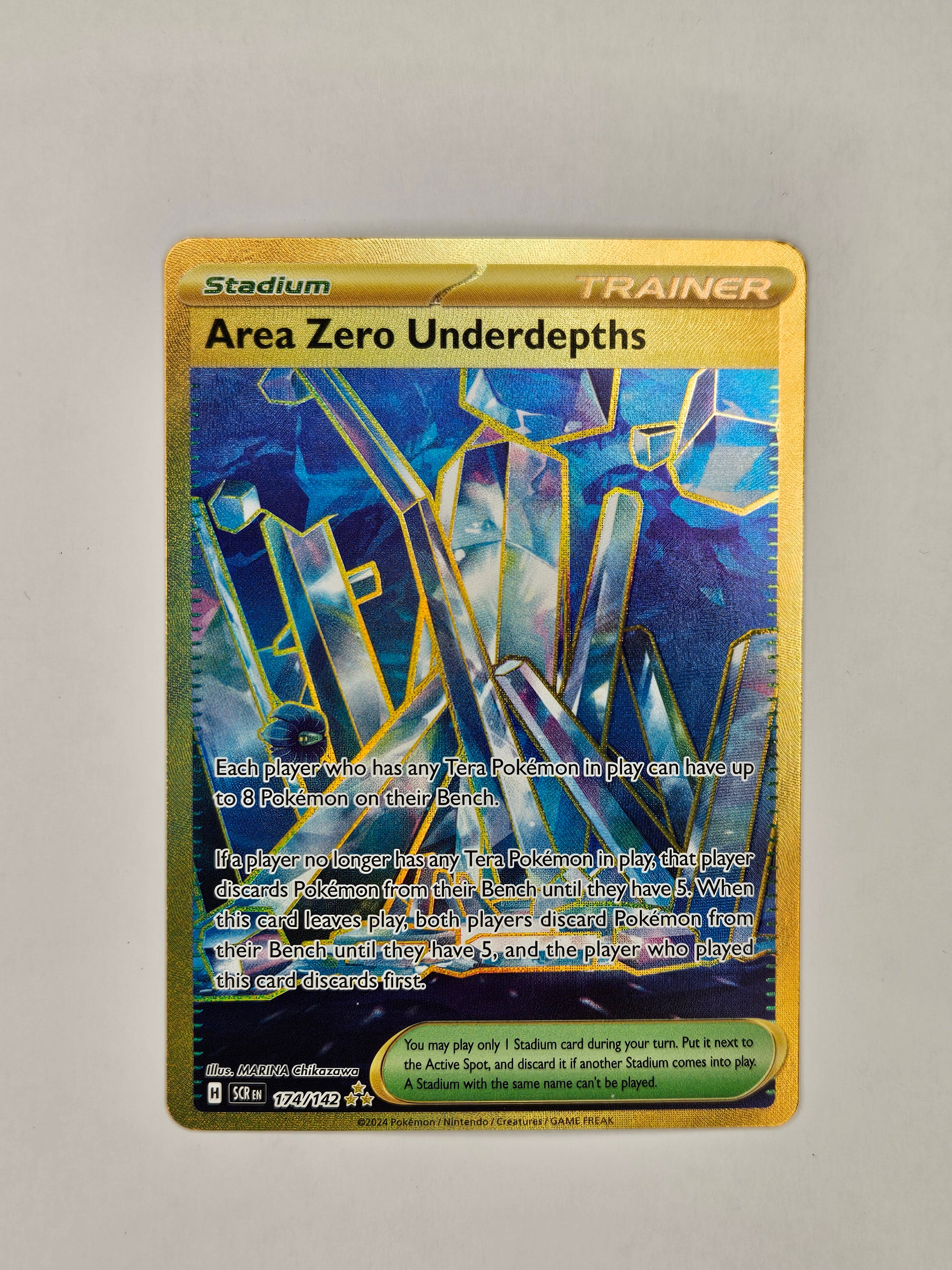 #174 Area Zero Underdepths 174/142 Hyper Rare Gold