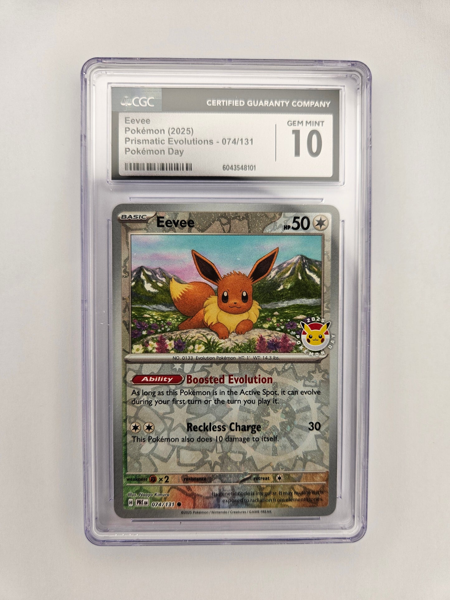 CGC 10 Eevee [Pokemon Day] 074/131 (1)