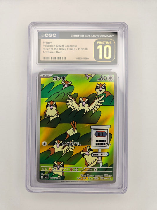 CGC Pristine 10 Pidgey 118/108 (japanese)