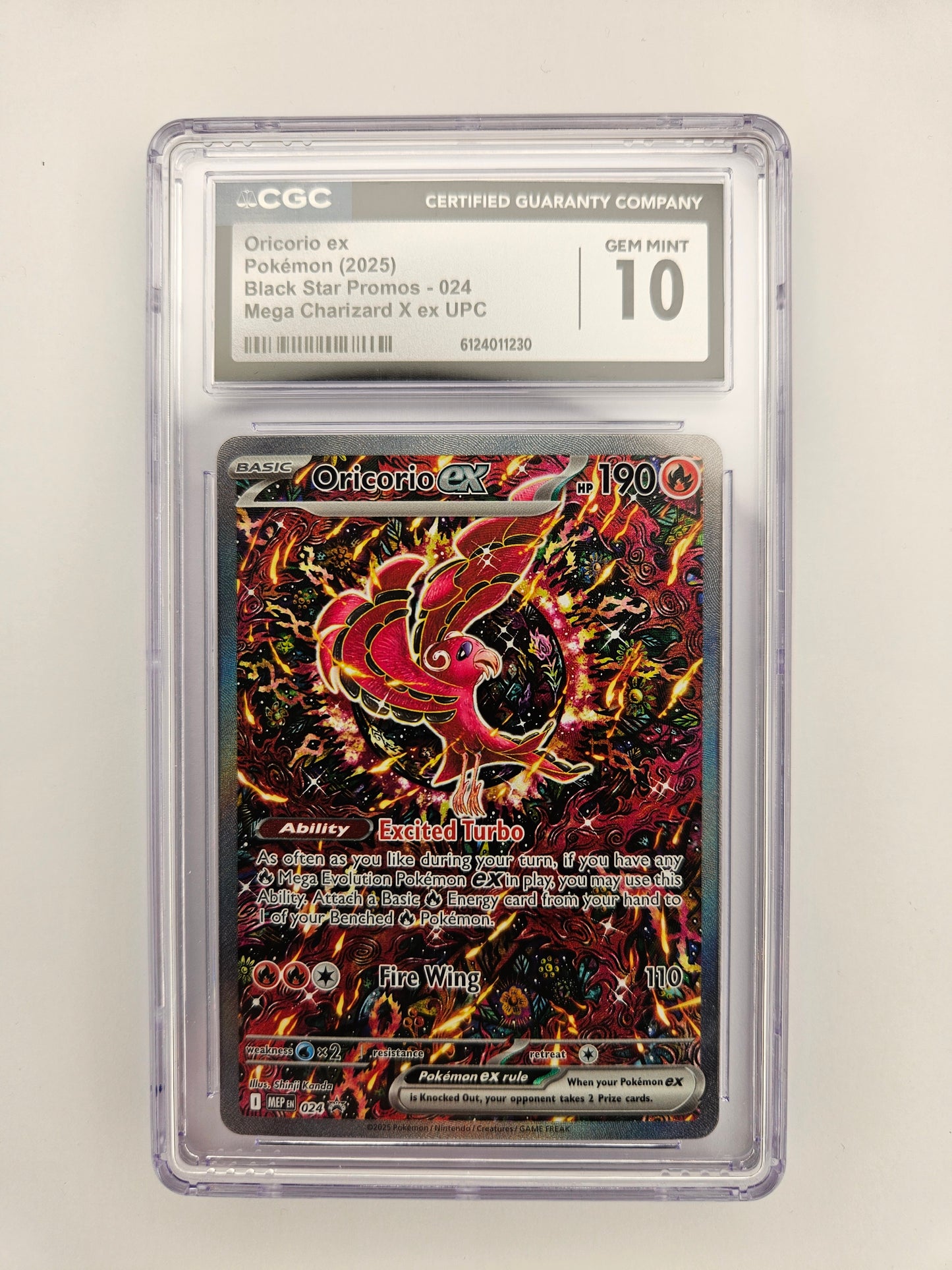 CGC 10 Oricorio EX 024 Promo