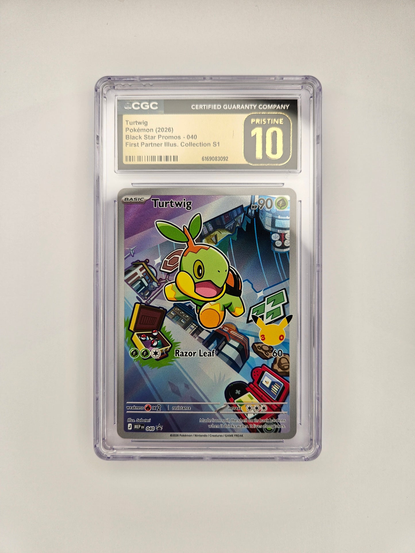 CGC Pristine 10 Turtwig ME 40