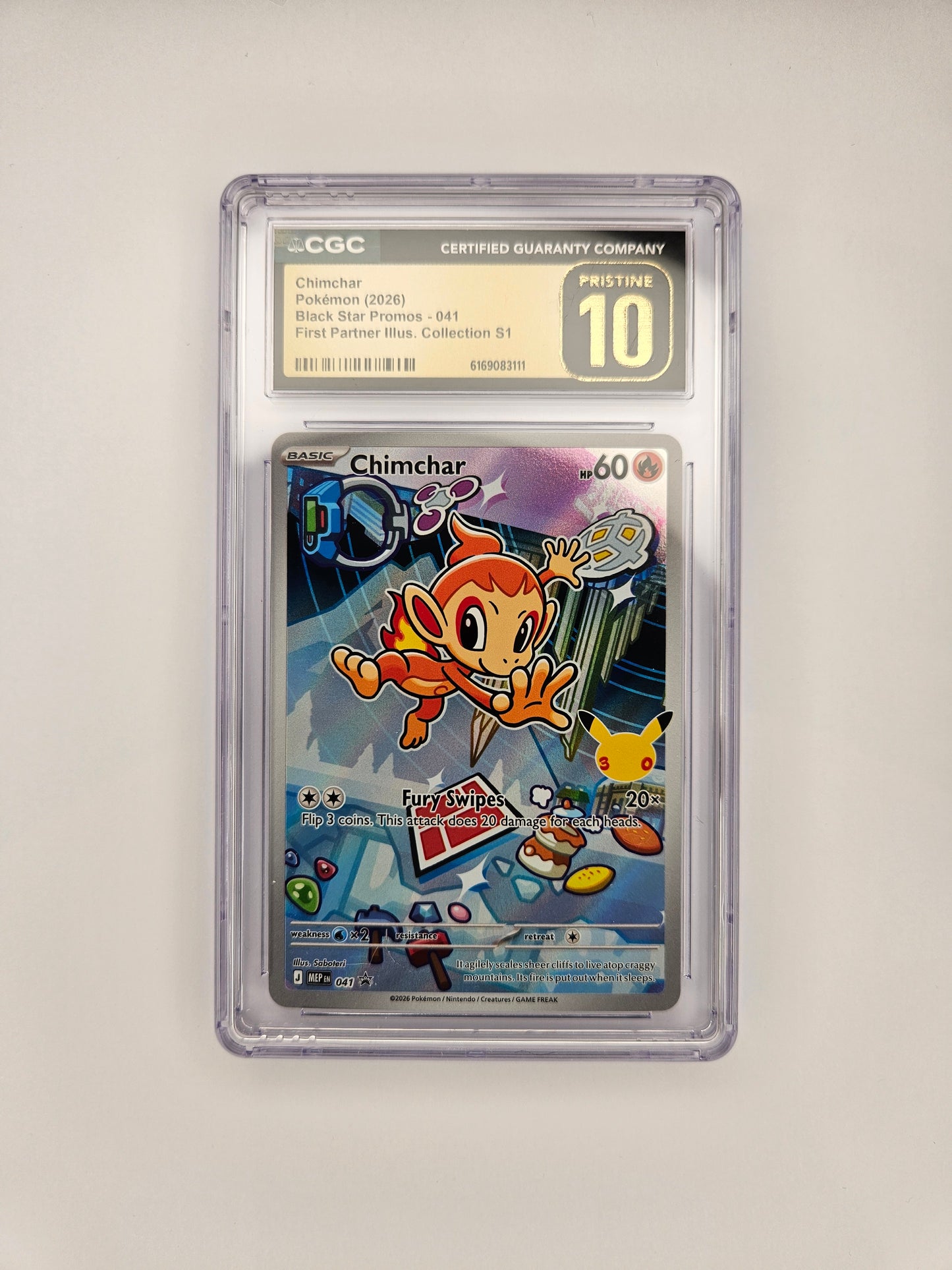 CGC Pristine 10 Chimchar ME 41 (1)