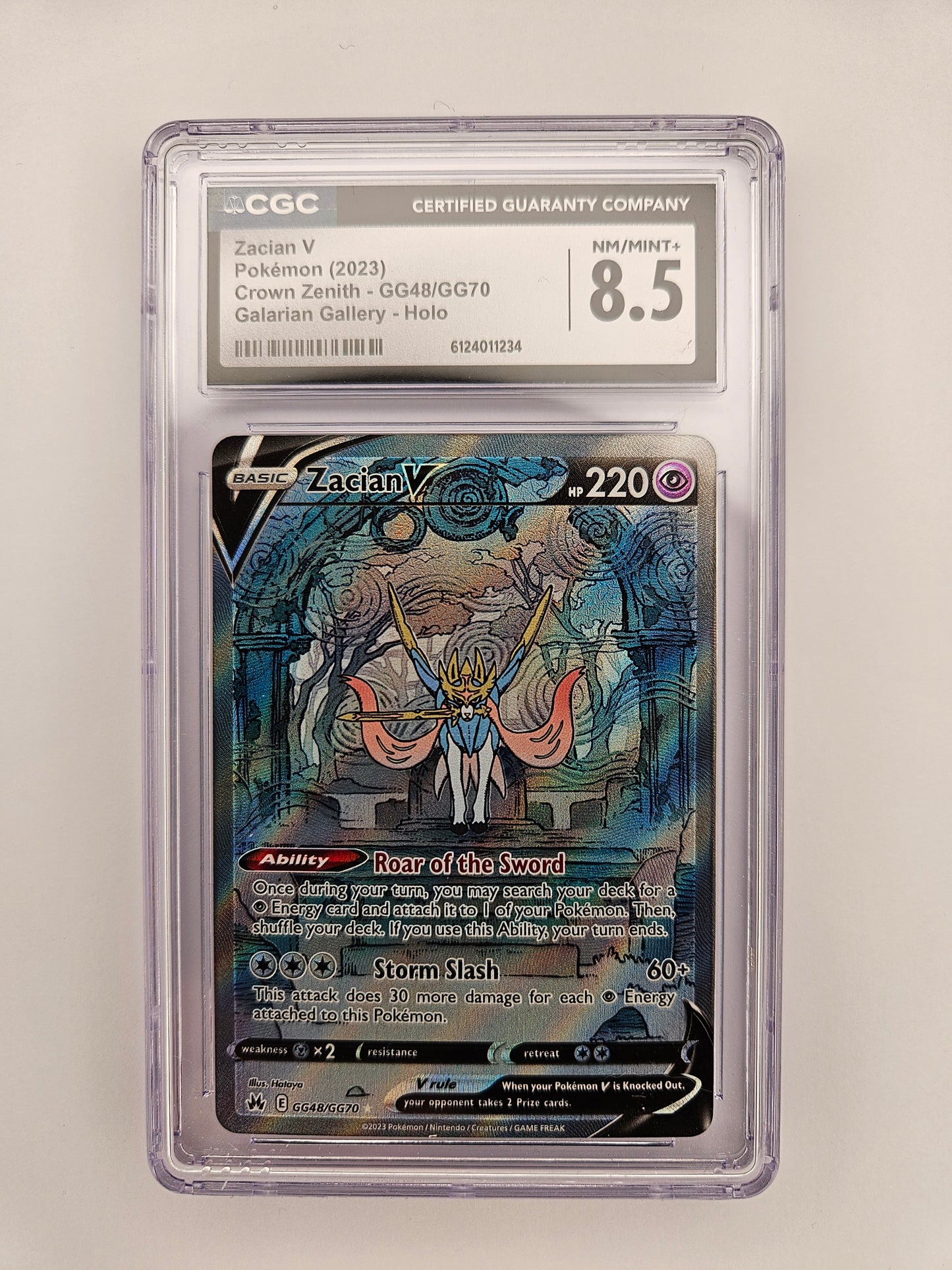 CGC 8.5 Zacian V GG48/GG70