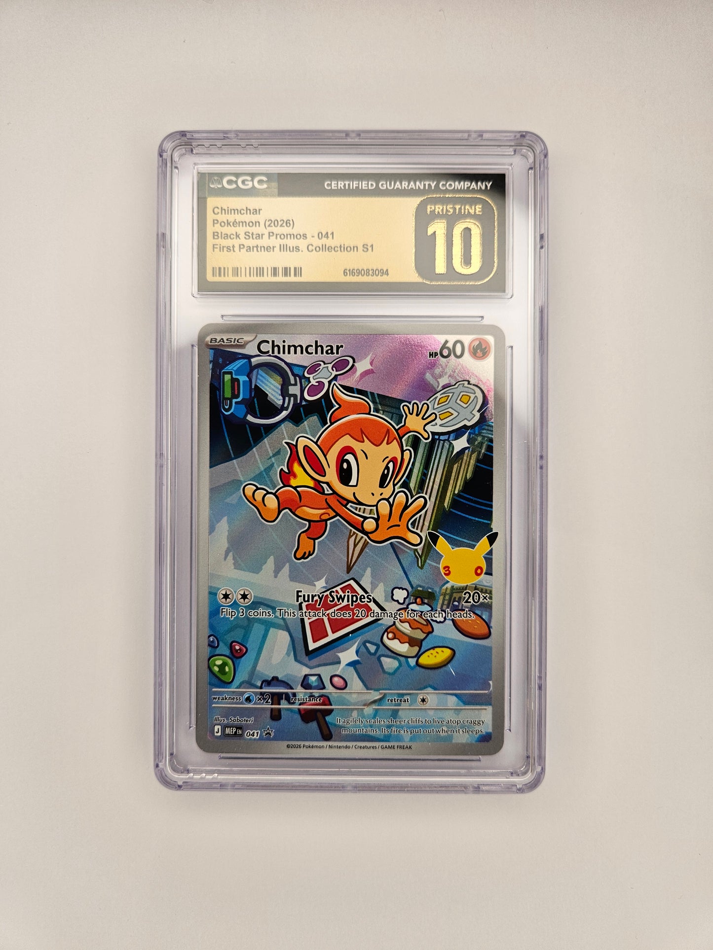 CGC Pristine 10 Chimchar ME 41 (3)