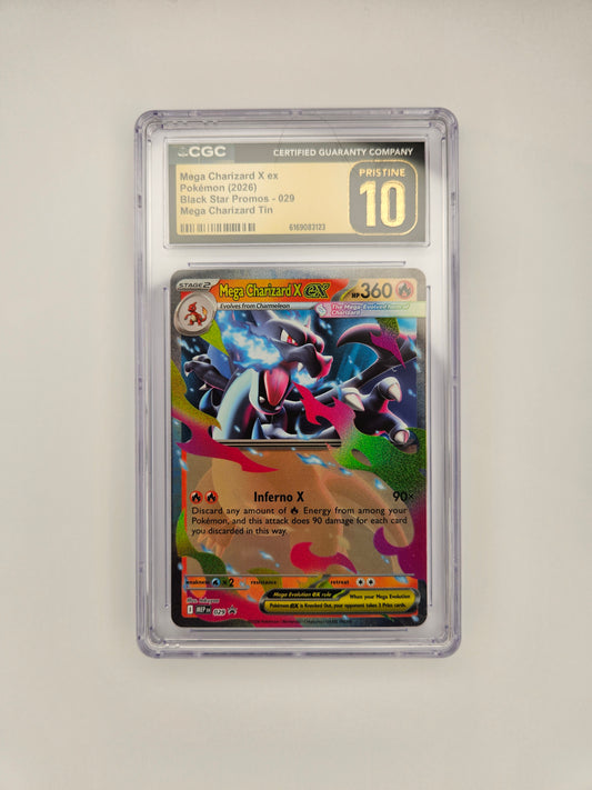 CGC Pristine 10 Mega Charizard X EX ME 29