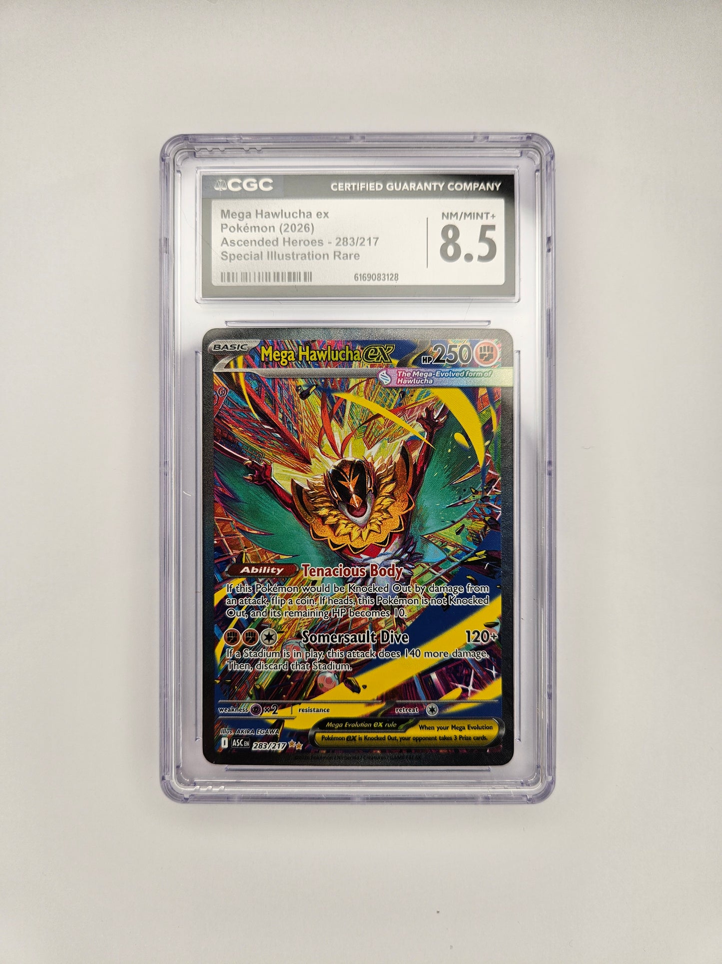 CGC 8.5 Mega Hawlucha EX 283/217
