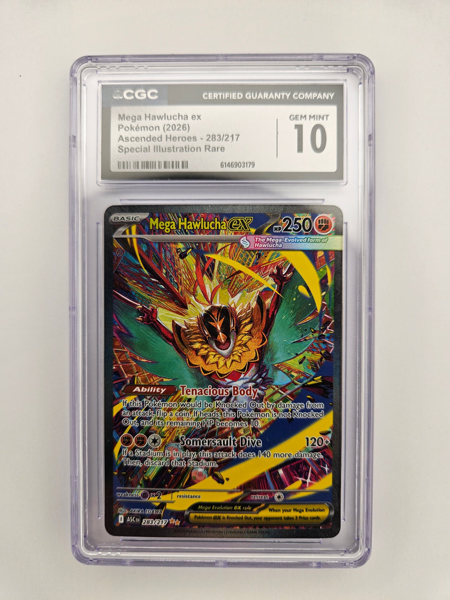 CGC 10 Mega Hawlucha EX 283/217