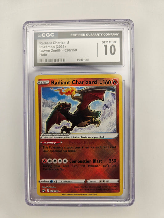 CGC 10 Radiant Charizard 020/159