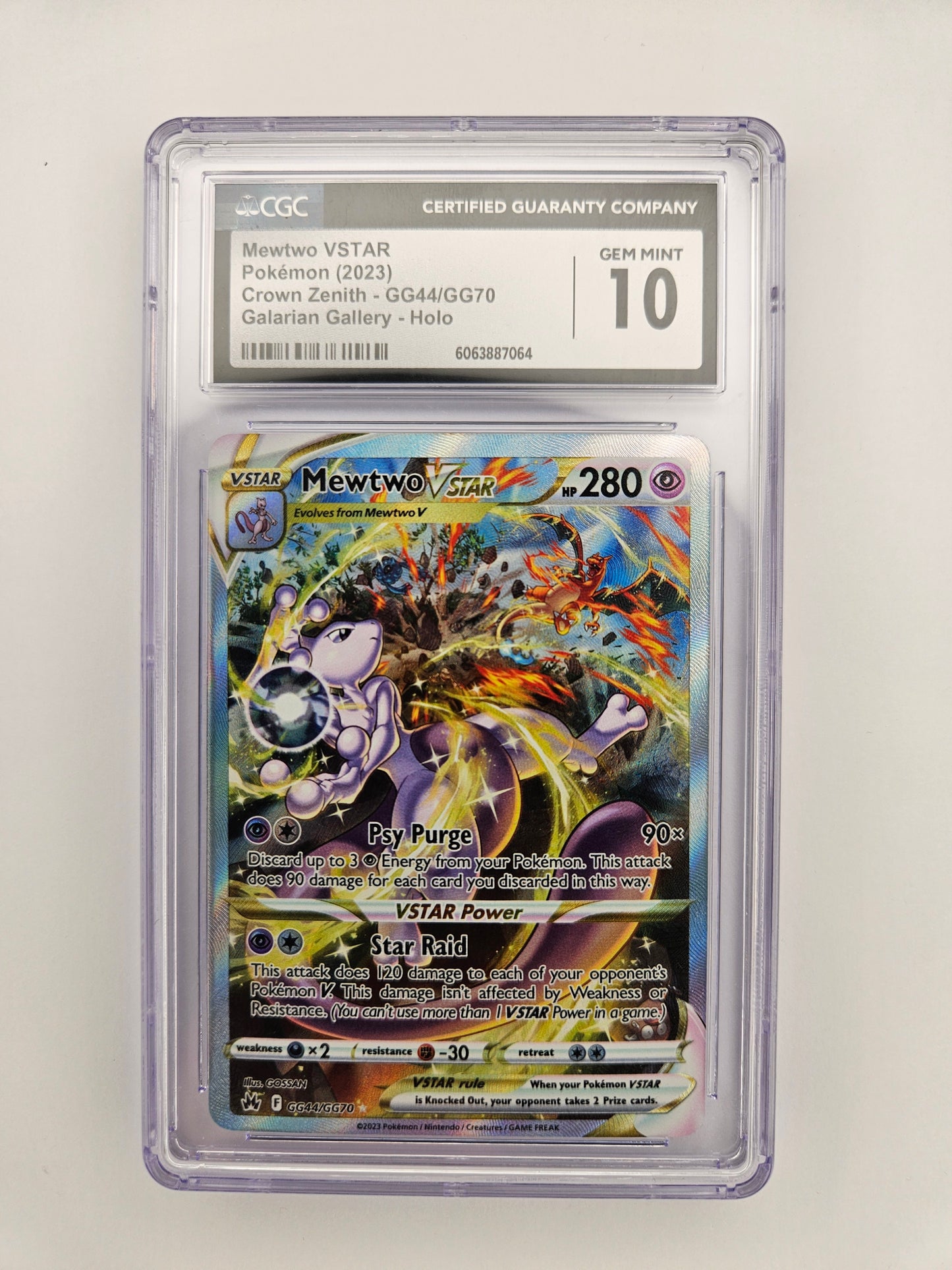 CGC 10 Mewtwo Vstar GG44/GG70
