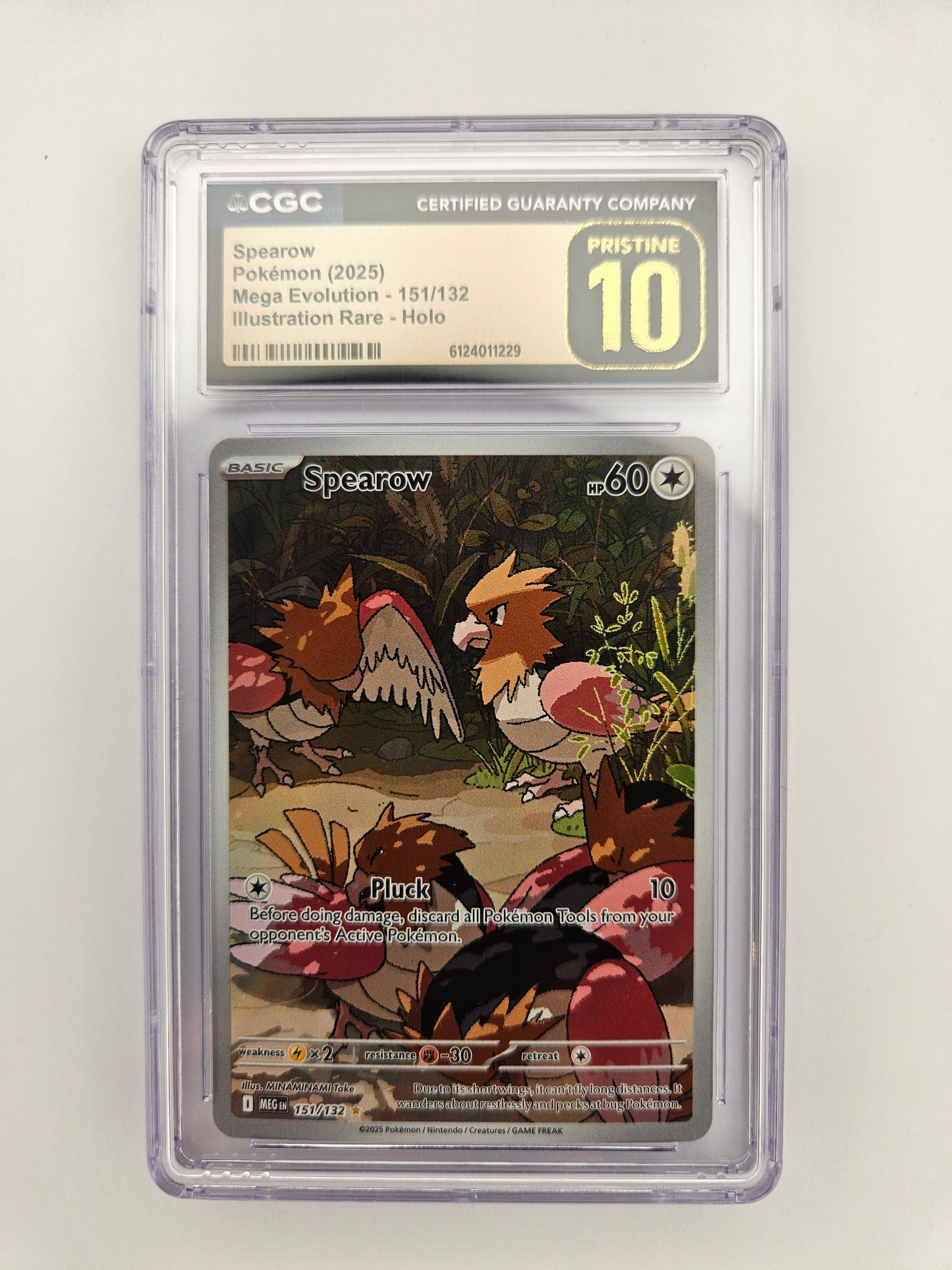 CGC Pristine 10 Spearow 151/132