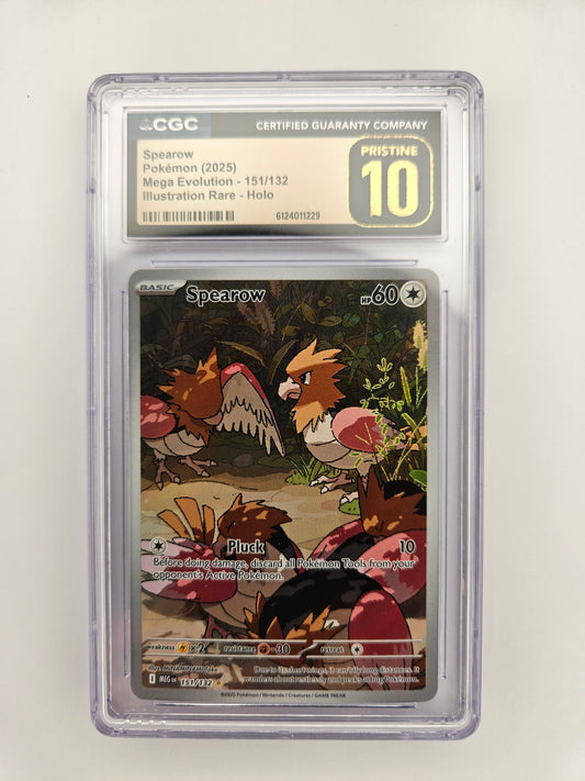 CGC Pristine 10 Spearow 151/132