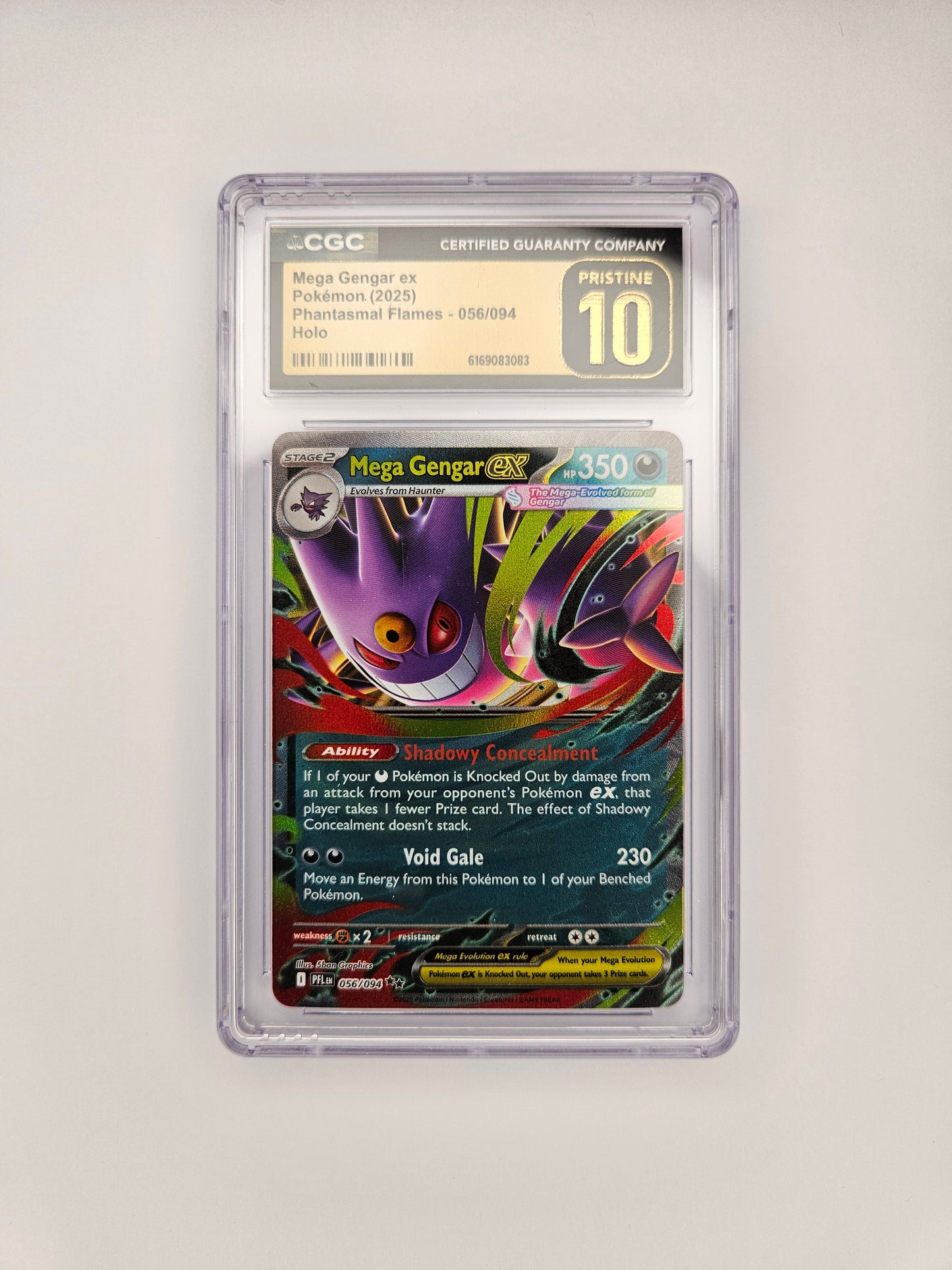 CGC Pristine 10 Mega Gengar EX 056/094 (2)