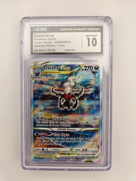 CGC 10 Darkrai Vstar GG50/GG70
