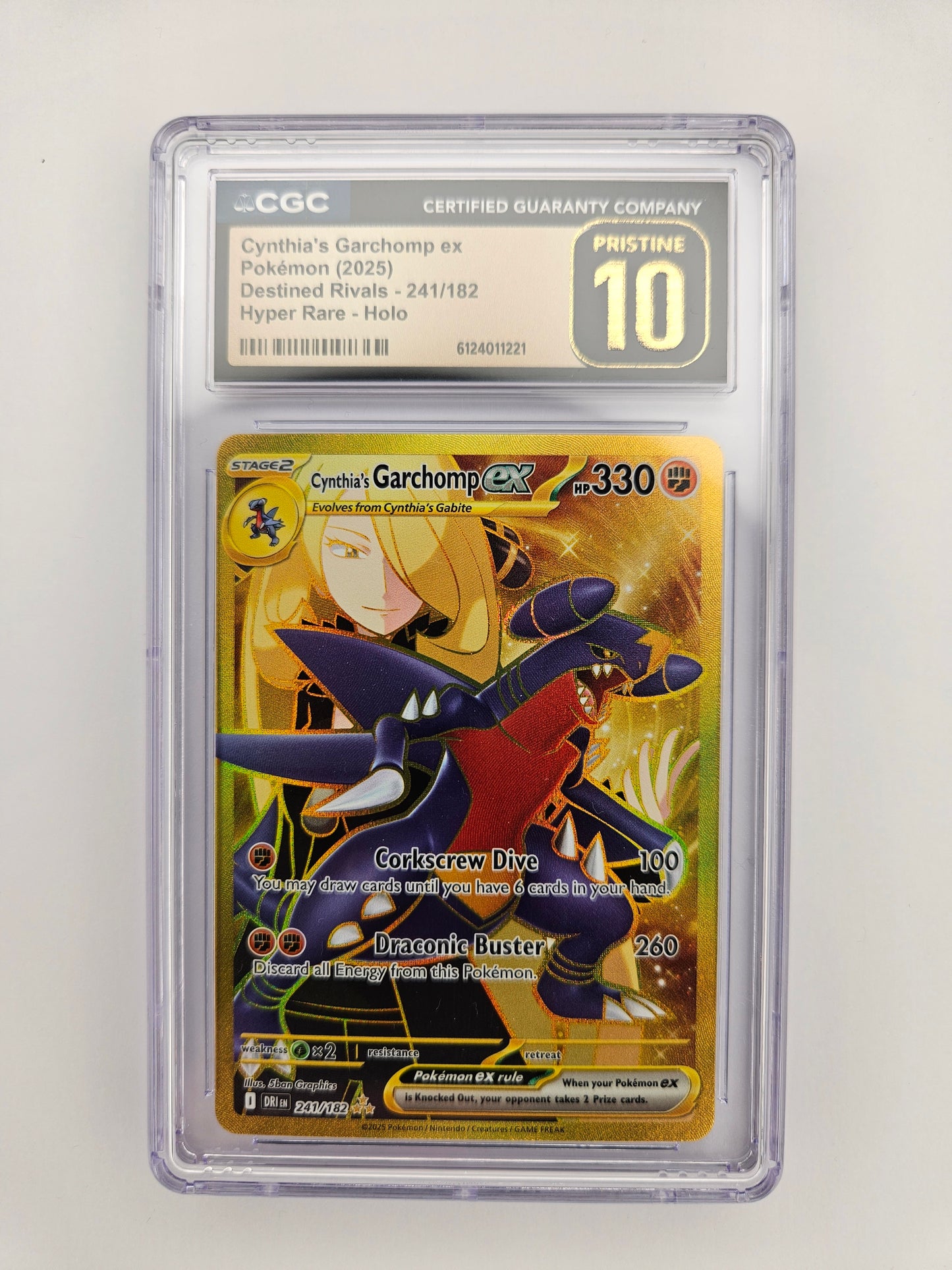 CGC Pristine 10 Cynthia's Garchomp EX 241/182
