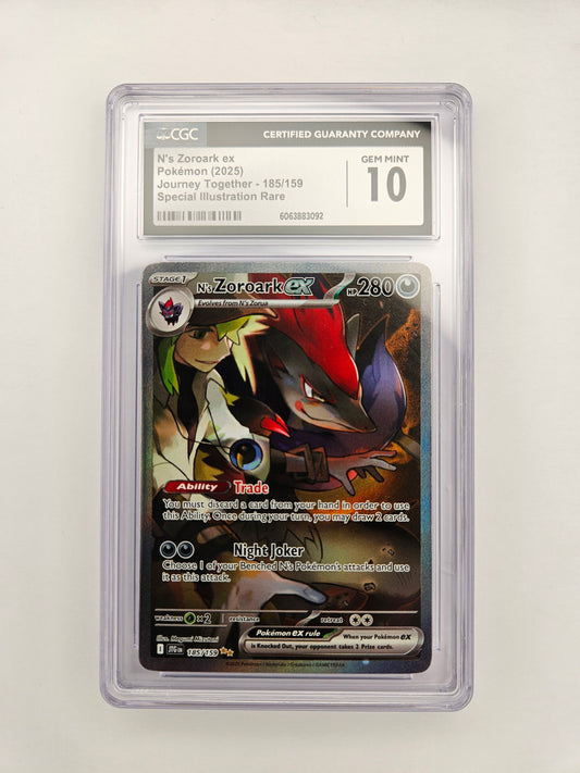 CGC 10 N's Zoroark EX 185/159