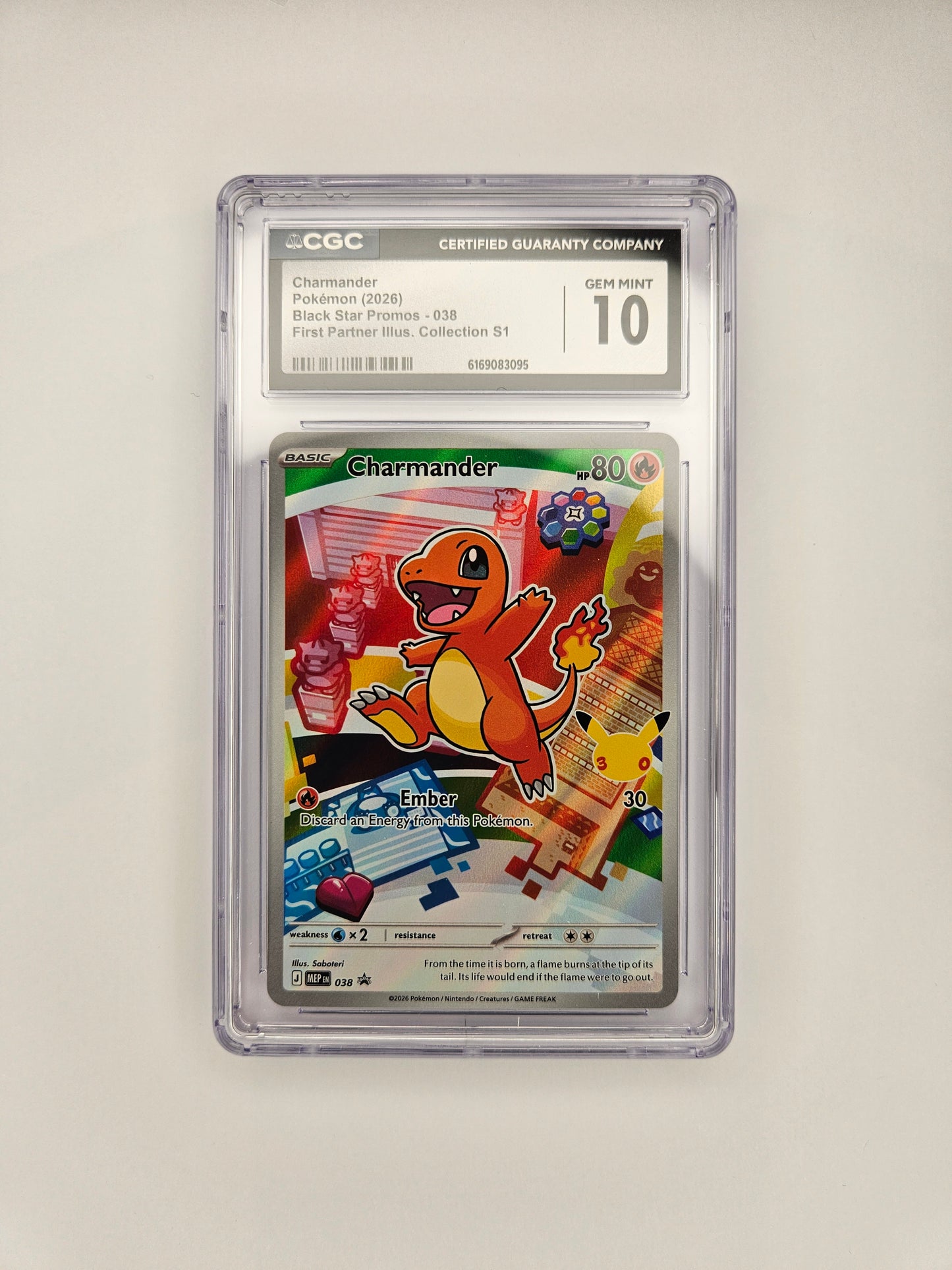 CGC 10 Charmander ME 38