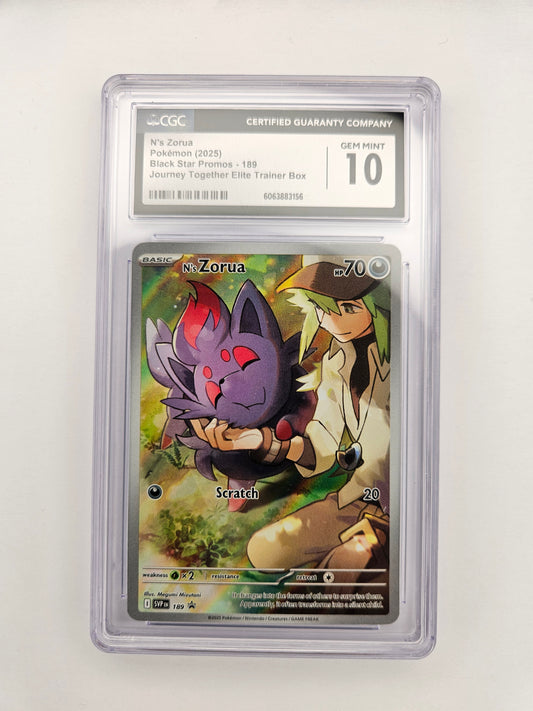 CGC 10 N's Zorua SVP 189 Promo