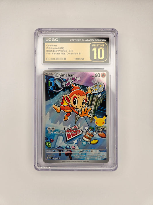 CGC Pristine 10 Chimchar ME 41 (2)