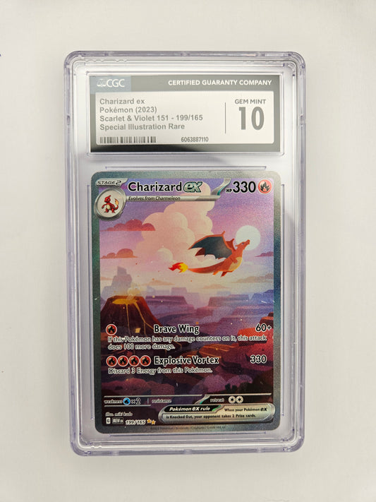 CGC 10 Charizard EX 199/165