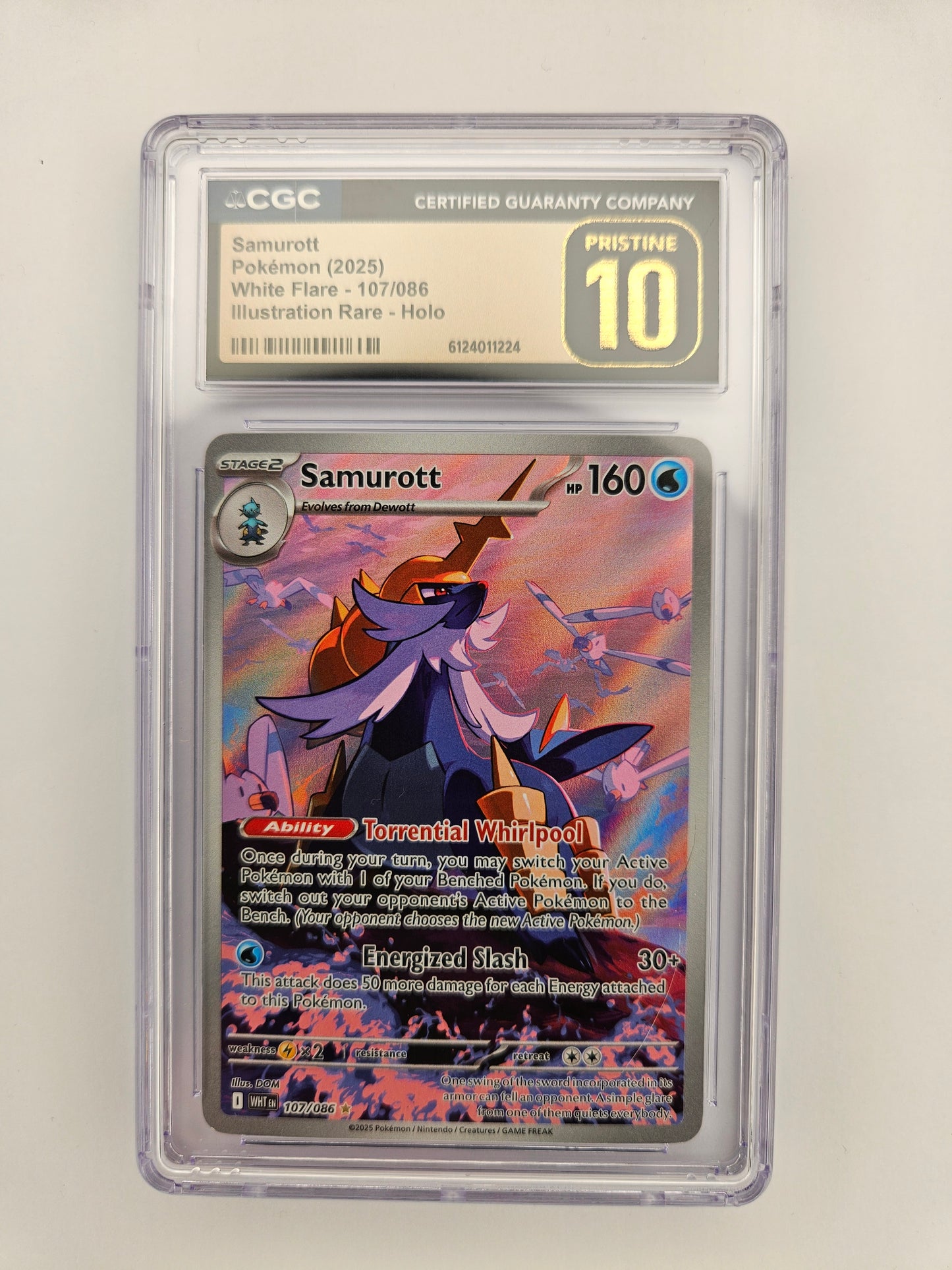 CGC Pristine 10 Samurott 107/086