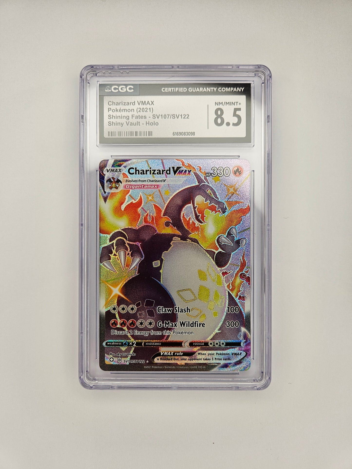 CGC 8.5 Charizard Vmax SV107/SV122