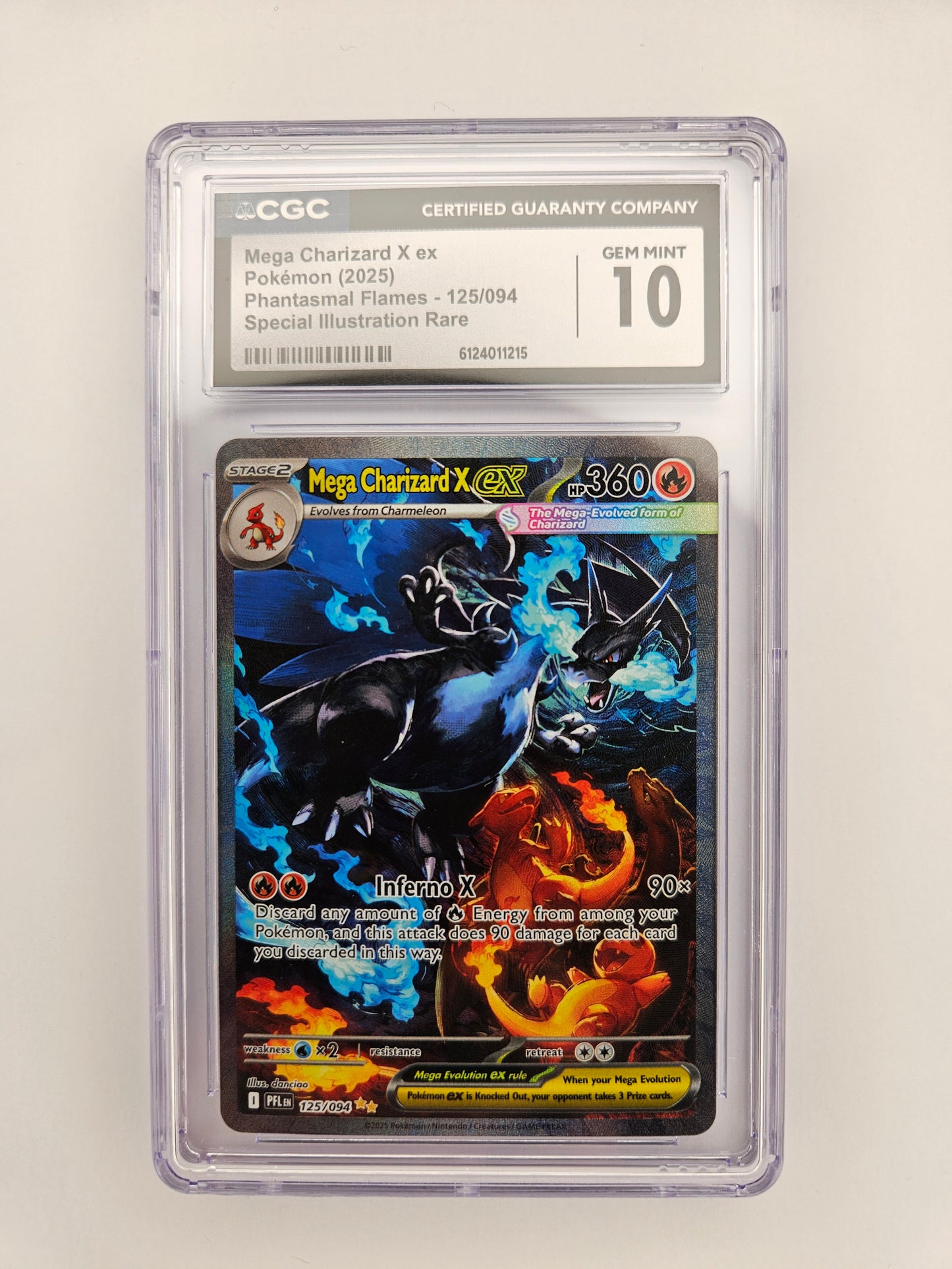 CGC 10 Mega Charizard X EX 125/094