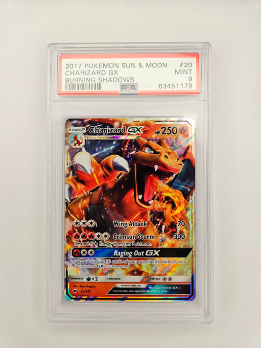 PSA 9 Charizard GX 20/147