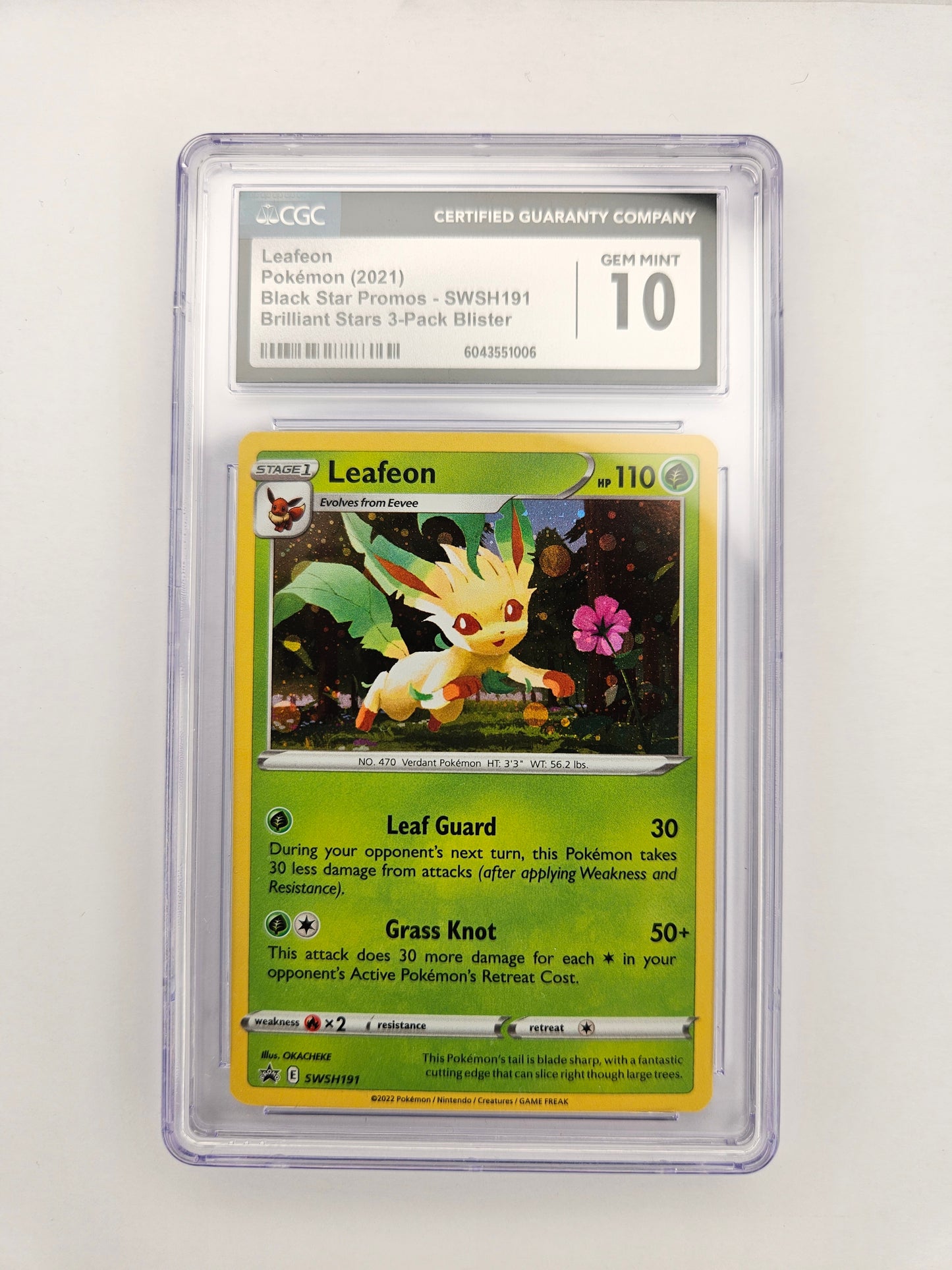 CGC 10 Leafeon SWSH191