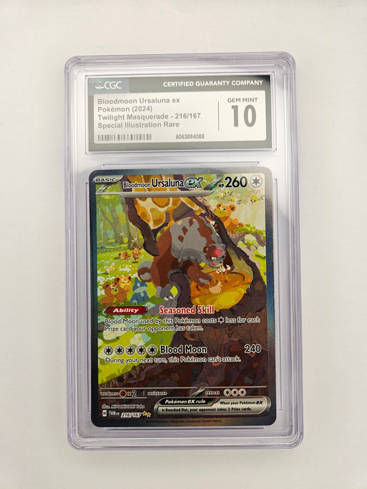CGC 10 Bloodmoon Ursaluna EX 216/167