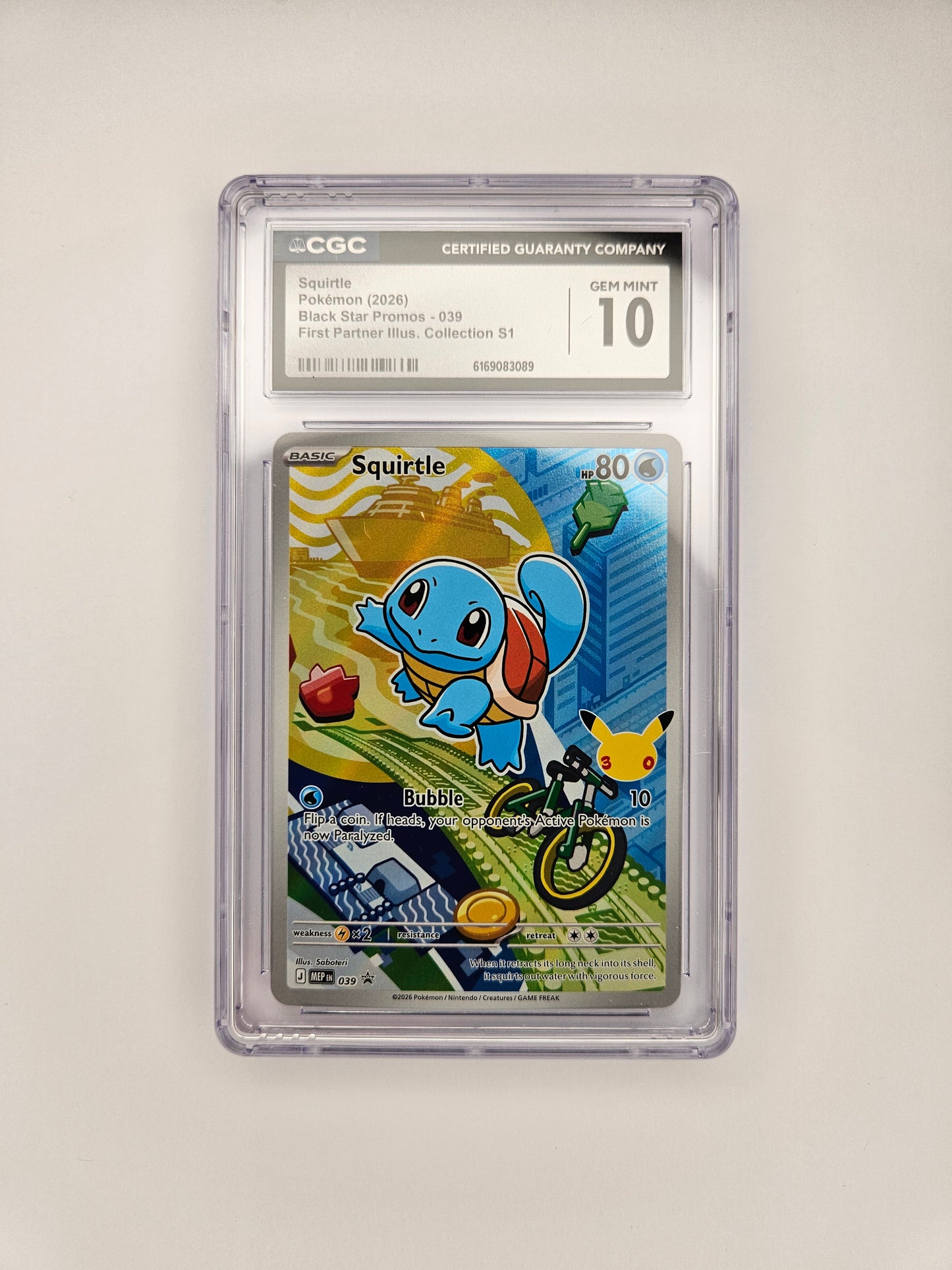 CGC 10 Squirtle ME 39 (2)