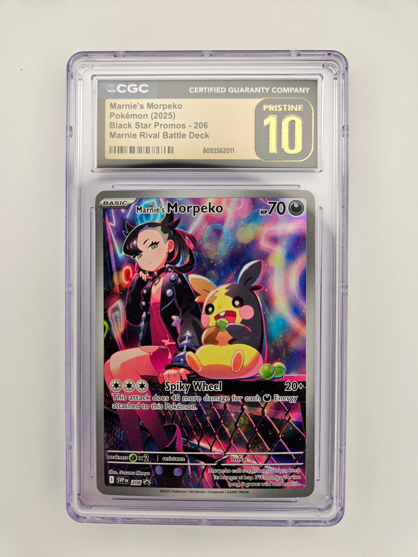 CGC Pristine 10 Marnie's Morpeko 206 Promo
