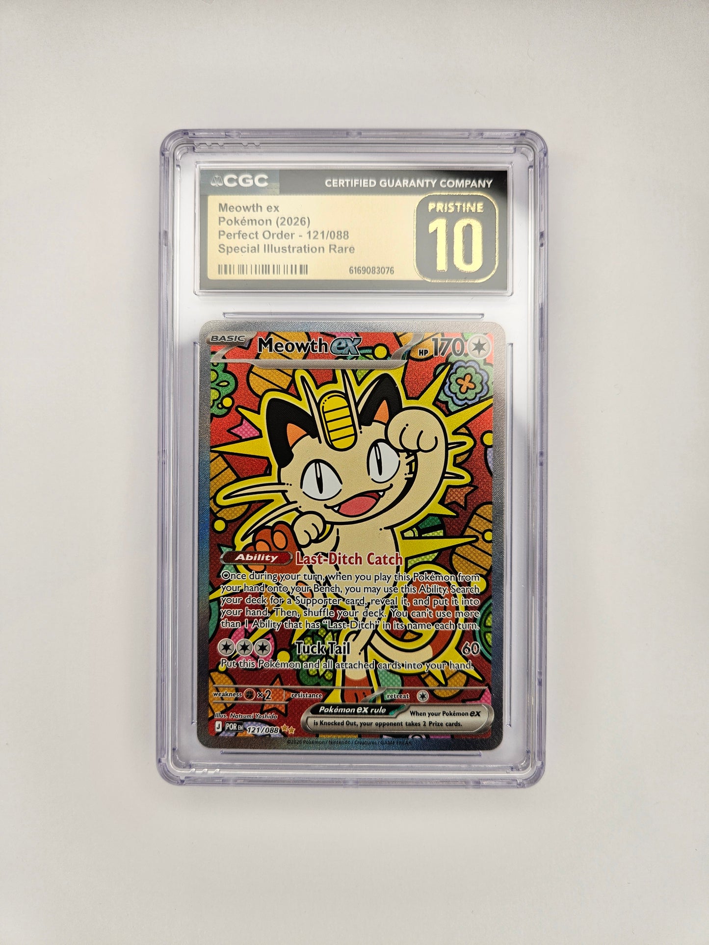 CGC Pristine 10 Meowth EX 121/088